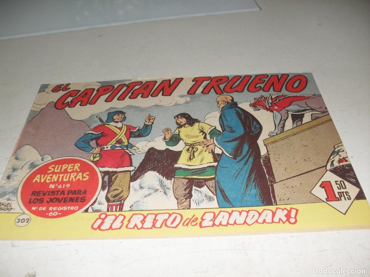 Tebeos: EL CAPITAN TRUENO,(ORIGINAL) N&ordm; 302,EL RETO DE ZANDAK,DE V.MORA,DE 618.BRUGUERA,1956