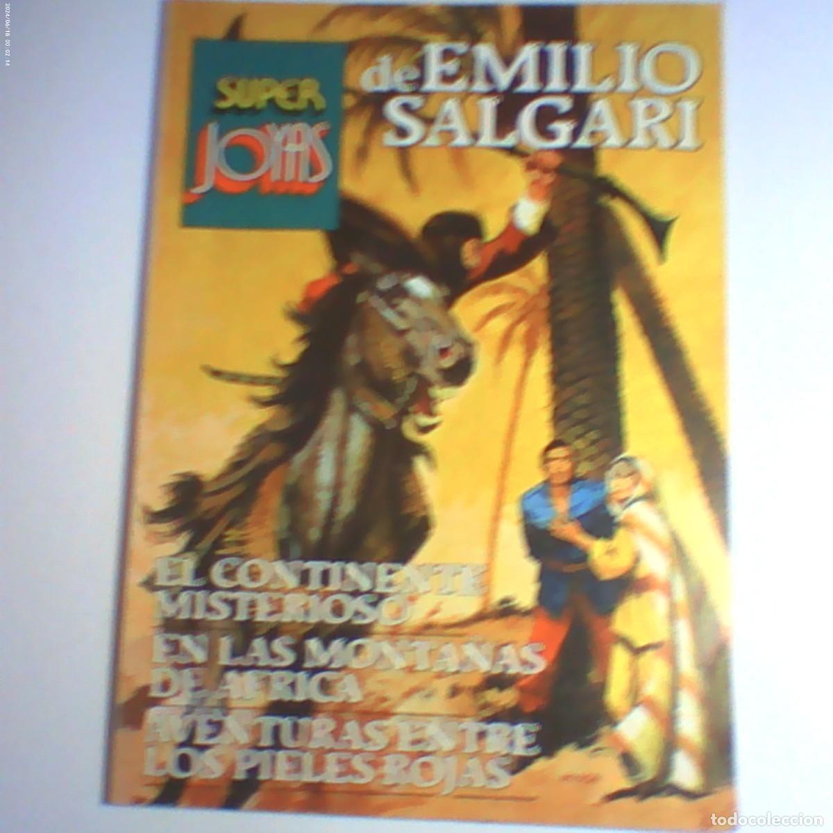 Tebeos: emilio salgari continente misterioso. monta&ntilde;as &aacute;frica. pieles rojas. super joyas 51, 1982 seminuevo