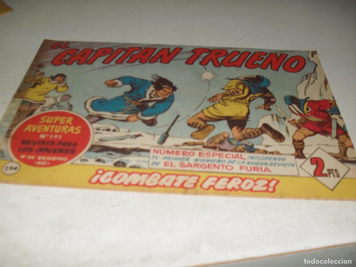 Tebeos: EL CAPITAN TRUENO,(ORIGINAL) N&ordm; 294,N&ordm; ESPECIAL PUBLICITANDO EL SARGENTO FURIA,DE 618.BRUGUERA,1956