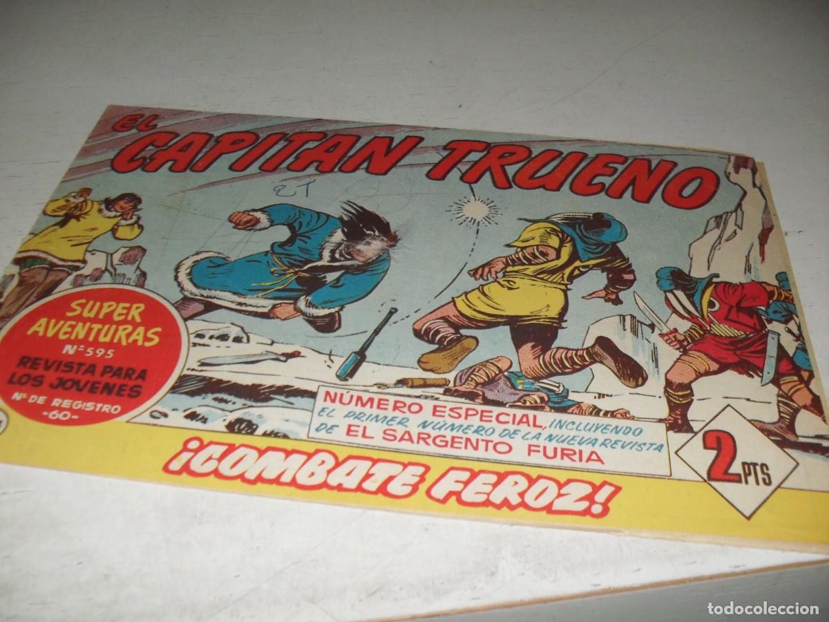 Tebeos: EL CAPITAN TRUENO,(ORIGINAL) N&ordm; 294,N&ordm; ESPECIAL PUBLICITANDO EL SARGENTO FURIA,DE 618.BRUGUERA,1956