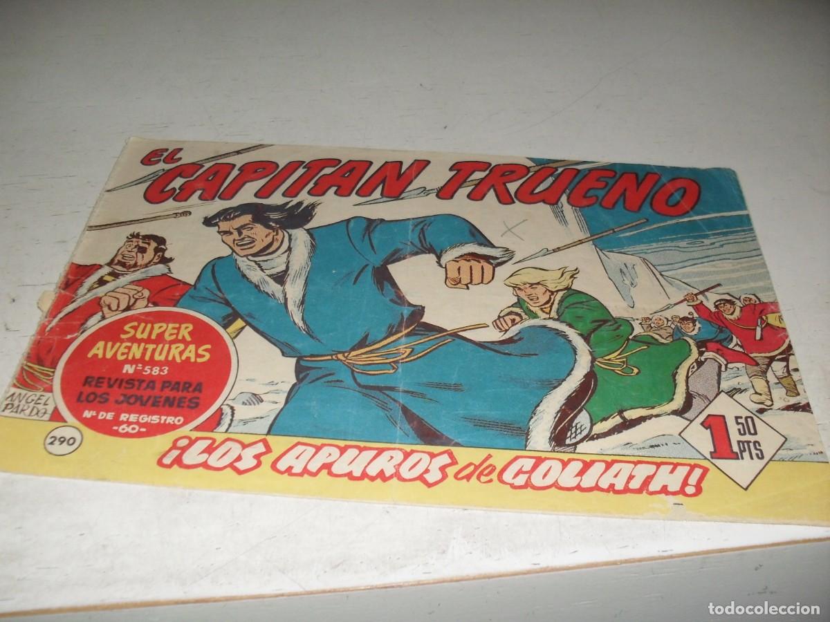 Tebeos: EL CAPITAN TRUENO,(ORIGINAL) N&ordm; 290,LOS APUROS DE GOLIATH&iexcl;&iexcl;,DE V.MORA,DE 618.BRUGUERA,1956