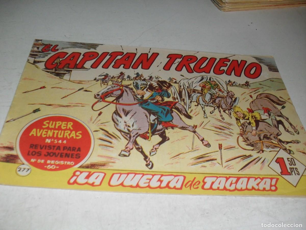 Tebeos: EL CAPITAN TRUENO,(ORIGINAL) N&ordm; 277,LA VUELTA DE TAGAKA&iexcl;&iexcl;,DE V.MORA,DE 618.BRUGUERA,1956