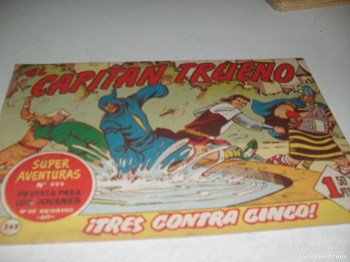 Tebeos: EL CAPITAN TRUENO,(ORIGINAL) N&ordm; 262,TRES CONTRA CINCO&iexcl;&iexcl;,DE V.MORA,DE 618.BRUGUERA,1956