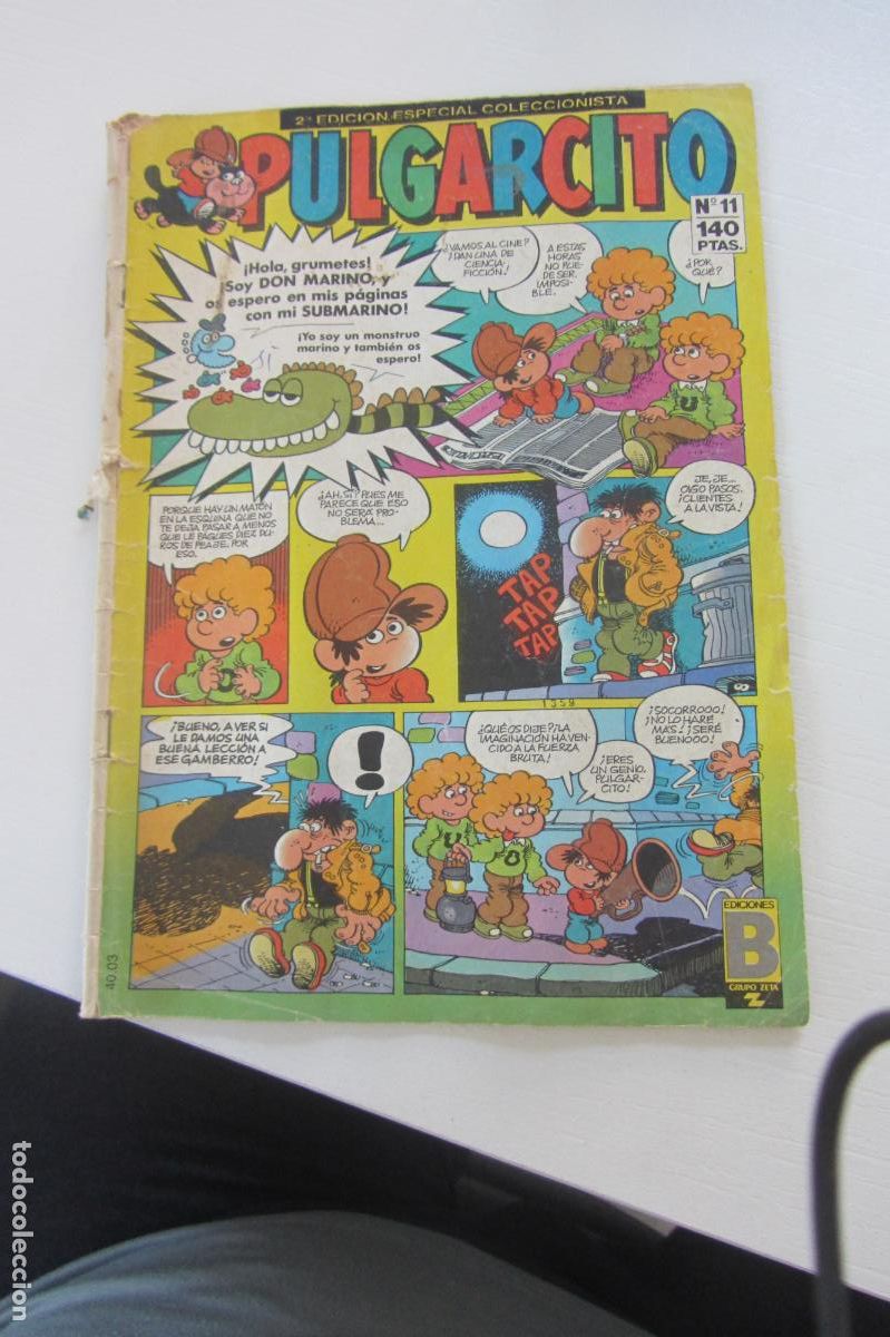 Tebeos: PULGARCITO N&ordm; 11, EDICIONES B 1987 ARX354
