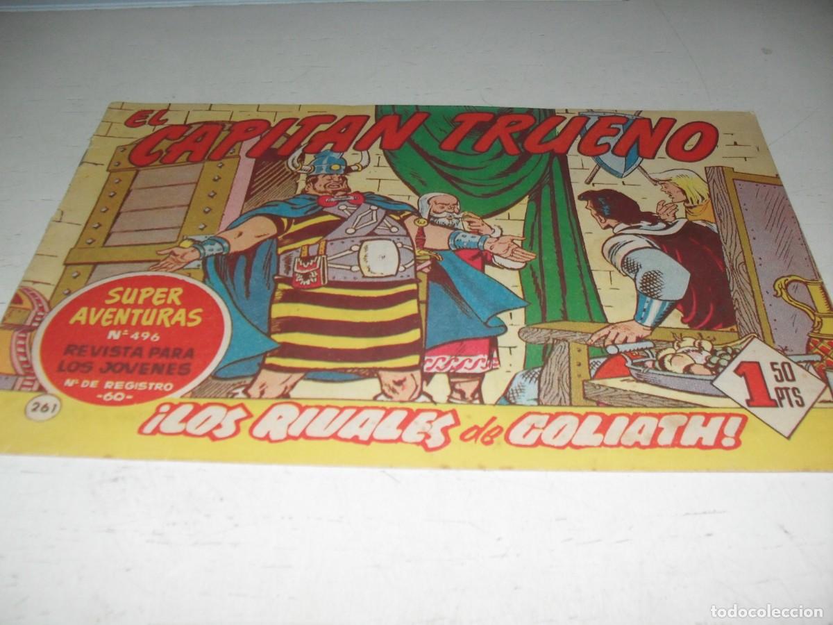 Tebeos: EL CAPITAN TRUENO,(ORIGINAL) N&ordm; 261,LOS RIVALES DE GOLIATH&iexcl;&iexcl;,DE V.MORA,DE 618.BRUGUERA,1956