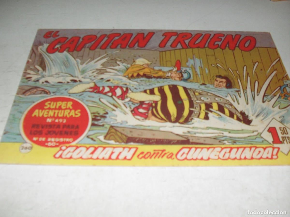 Tebeos: EL CAPITAN TRUENO,(ORIGINAL) N&ordm; 260,GOLIATH CONTRA GUNEGUNDA&iexcl;&iexcl;,DE V.MORA,DE 618.BRUGUERA,1956