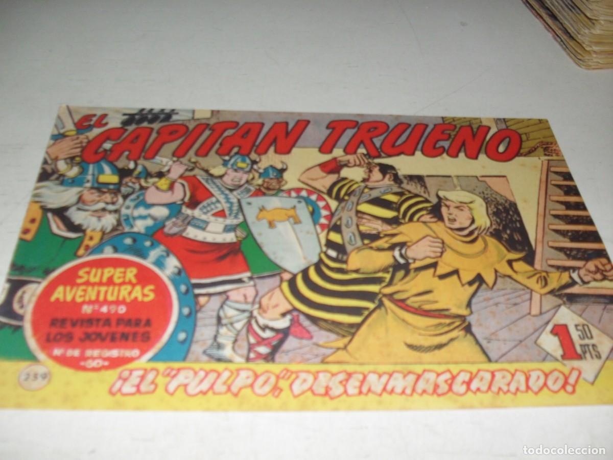 Tebeos: EL CAPITAN TRUENO,(ORIGINAL) N&ordm; 259,EL PULPO DESENMASCARADO&iexcl;&iexcl;,DE V.MORA,DE 618.BRUGUERA,1956