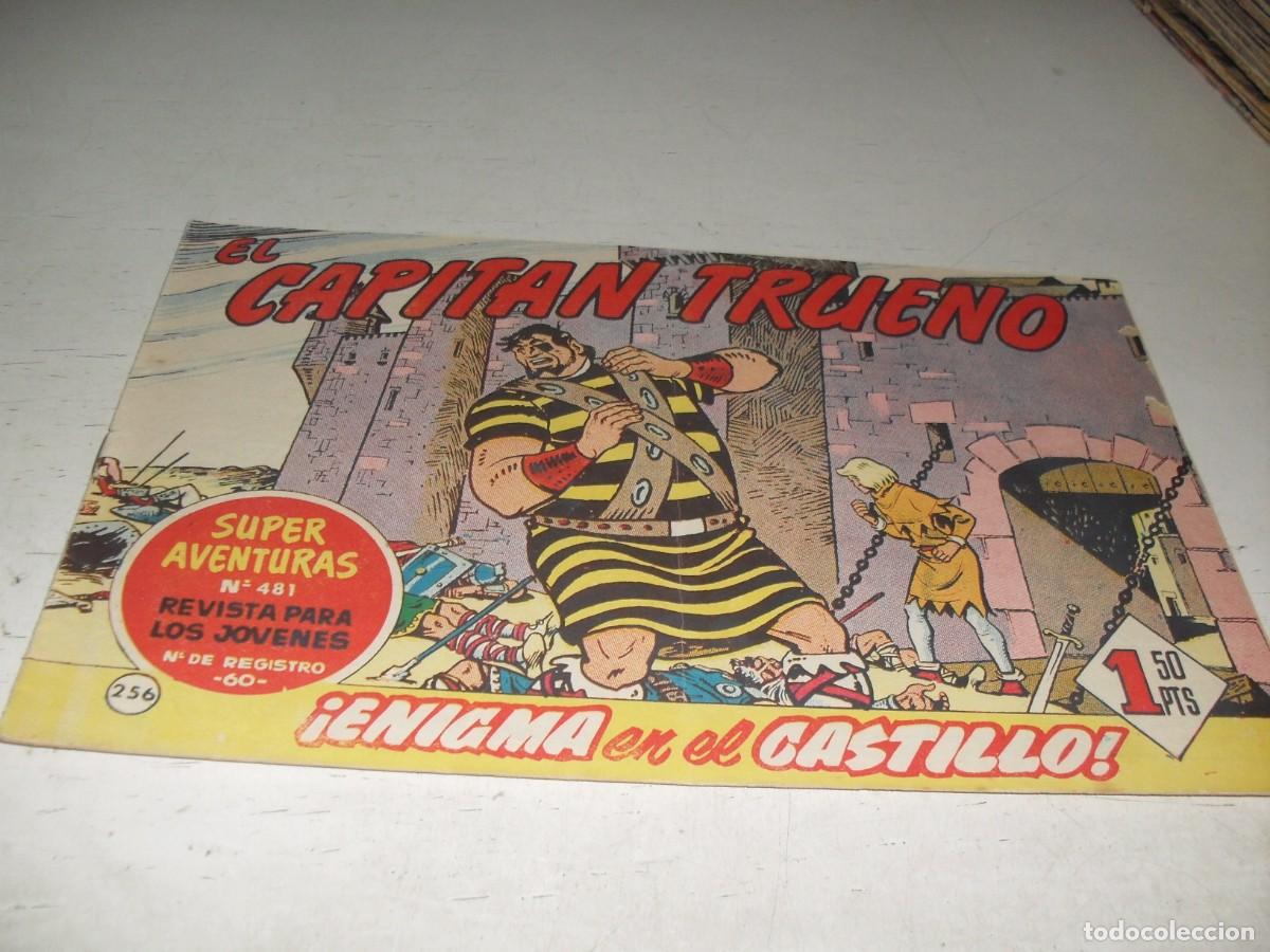 Tebeos: EL CAPITAN TRUENO,(ORIGINAL) N&ordm; 256,ENIGMA EN EL CASTILLO&iexcl;&iexcl;,DE V.MORA,DE 618.BRUGUERA,1956