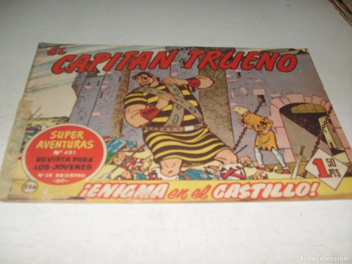 Tebeos: EL CAPITAN TRUENO,(ORIGINAL) N&ordm; 256,ENIGMA EN EL CASTILLO&iexcl;&iexcl;,DE V.MORA,DE 618.BRUGUERA,1956