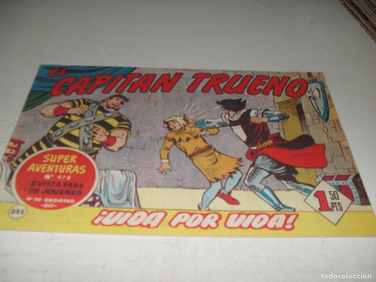 Tebeos: EL CAPITAN TRUENO,(ORIGINAL) N&ordm; 255,HUIDA POR VIDA&iexcl;&iexcl;,DE V.MORA,DE 618.BRUGUERA,1956