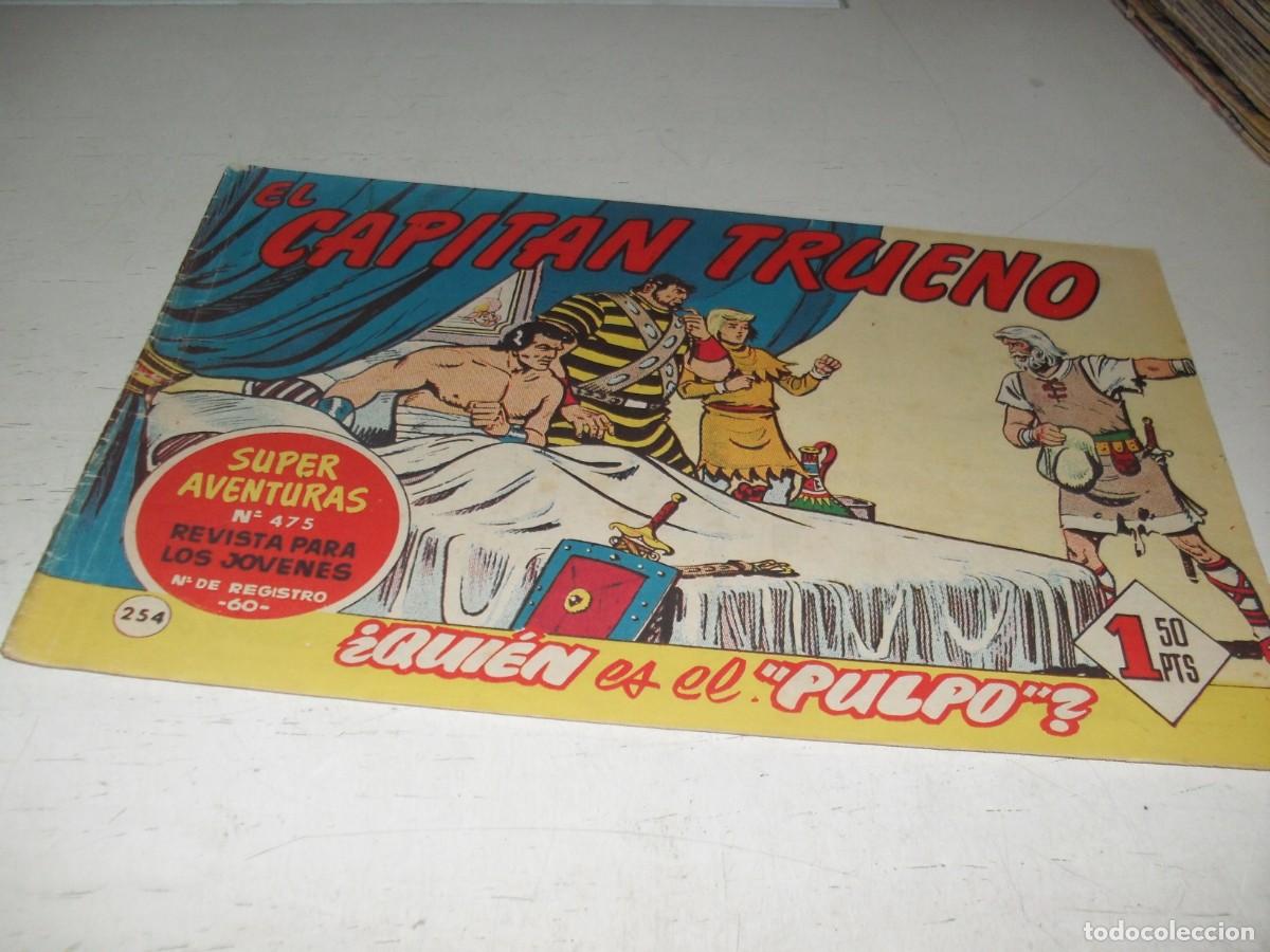 Tebeos: EL CAPITAN TRUENO,(ORIGINAL) N&ordm; 254,QUIEN ES EL PULPO??,DE V.MORA,DE 618.BRUGUERA,1956