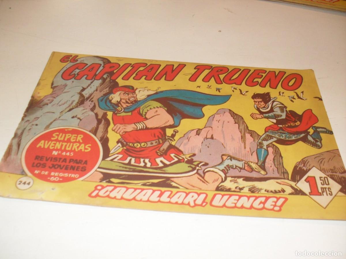 Tebeos: EL CAPITAN TRUENO,(ORIGINAL) N&ordm; 244,CAVALLARI VENCE&iexcl;&iexcl;,DE V.MORA,DE 618.BRUGUERA,1956