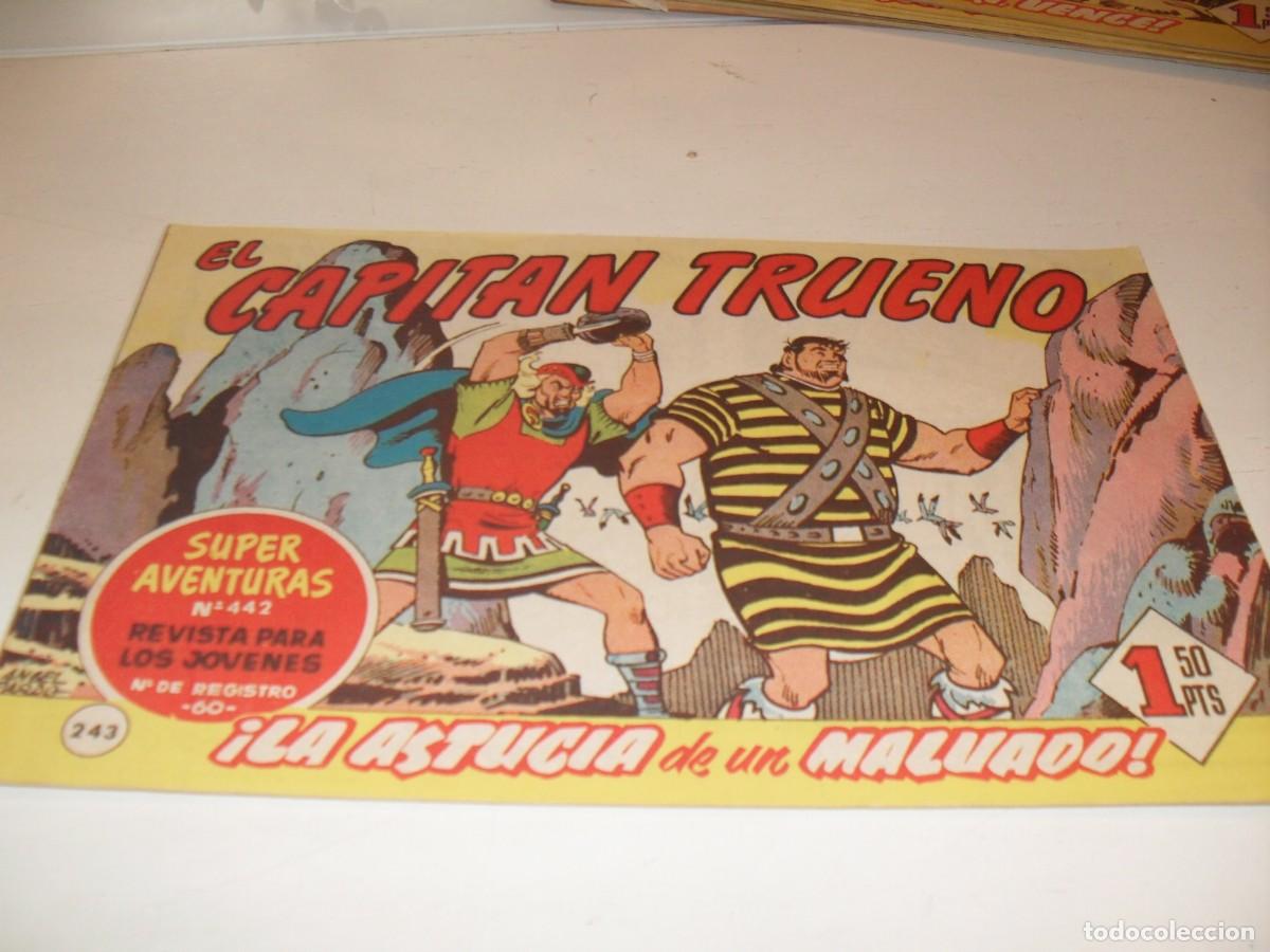 Tebeos: EL CAPITAN TRUENO,(ORIGINAL) N&ordm; 243,LA ASTUCIA DE UN MALVADO&iexcl;&iexcl;,DE V.MORA,DE 618.BRUGUERA,1956