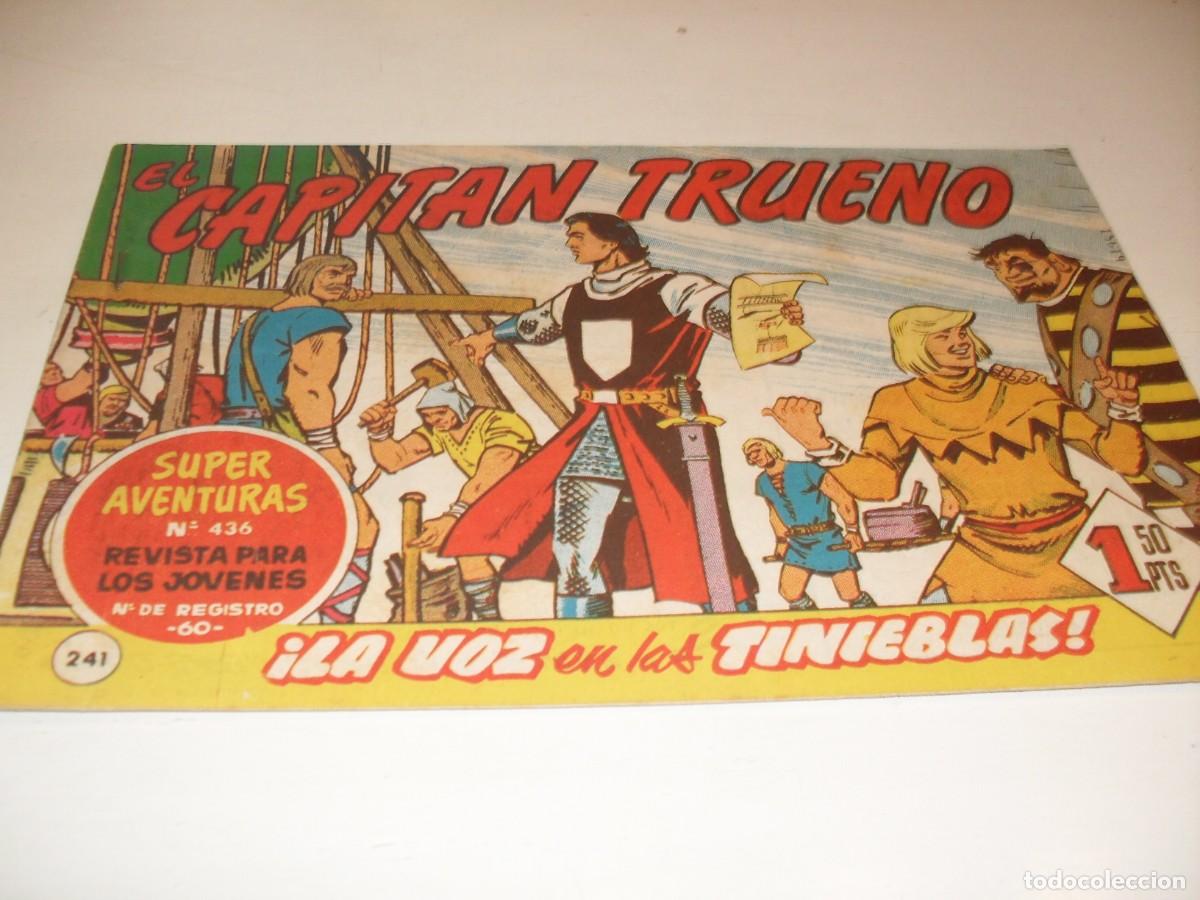 Tebeos: EL CAPITAN TRUENO,(ORIGINAL) N&ordm; 241,LA VOZ DE LAS TINIEBLAS&iexcl;&iexcl;,DE V.MORA,DE 618.BRUGUERA,1956