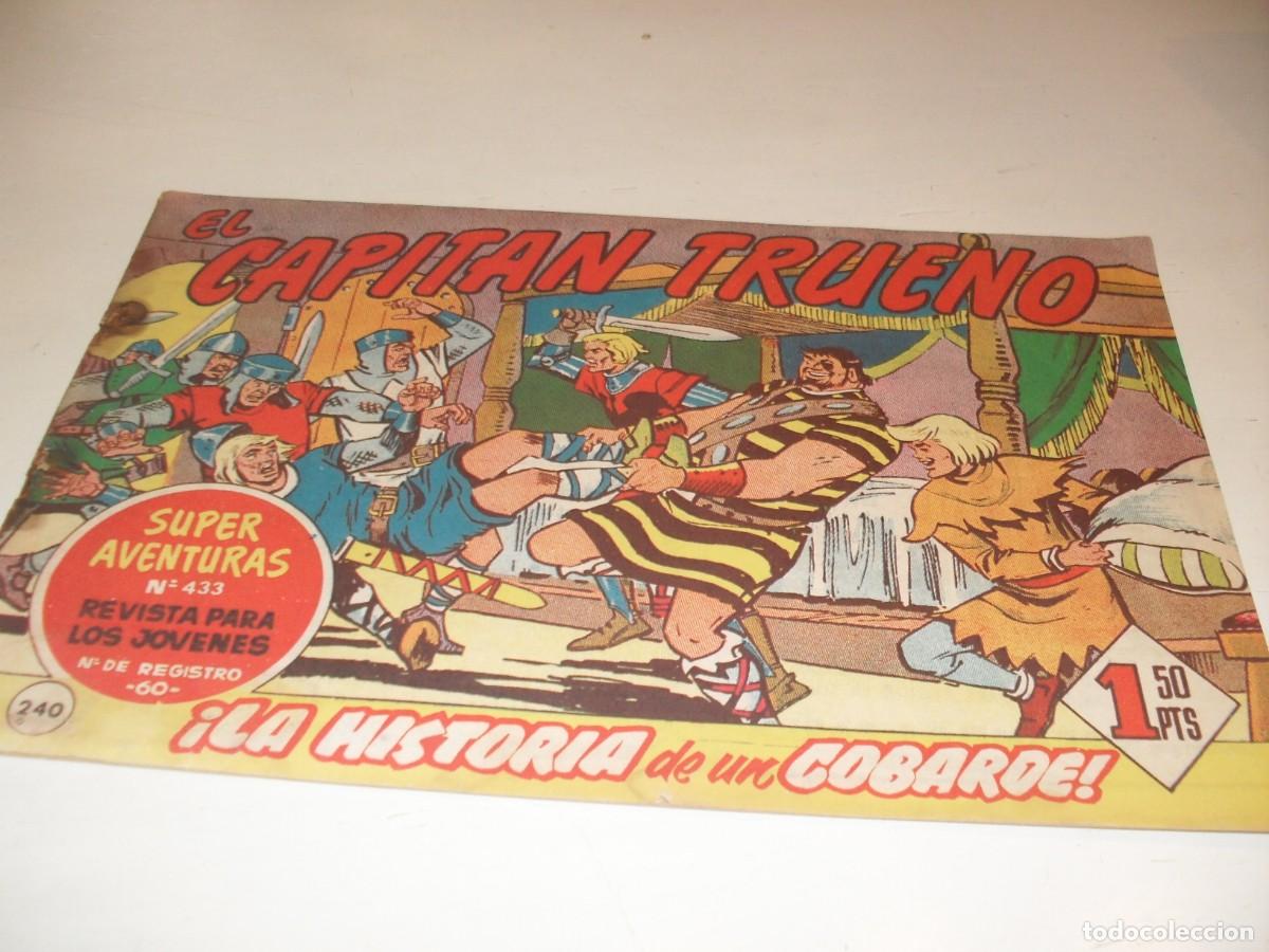 Tebeos: EL CAPITAN TRUENO,(ORIGINAL) N&ordm; 240,LA HISTORIA DE UN COBARDE&iexcl;&iexcl;,DE V.MORA,DE 618.BRUGUERA,1956