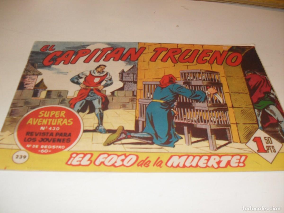 Tebeos: EL CAPITAN TRUENO,(ORIGINAL) N&ordm; 239,EL FOSO DE LA MUERTE&iexcl;&iexcl;,DE V.MORA,DE 618.BRUGUERA,1956