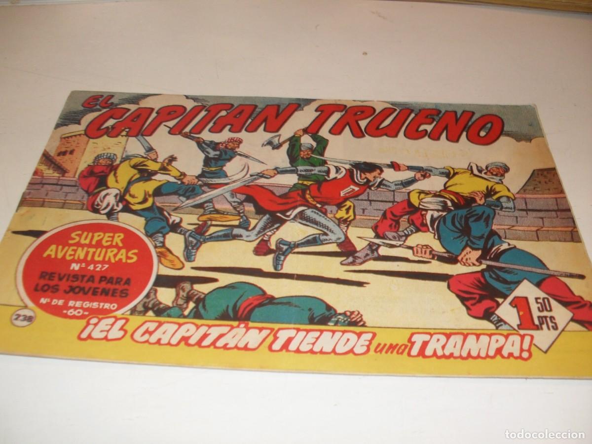 Tebeos: EL CAPITAN TRUENO,(ORIGINAL) N&ordm; 238,EL CAPITAN TIENDE UNA TRAMPA&iexcl;&iexcl;,DE V.MORA,DE 618.BRUGUERA,1956