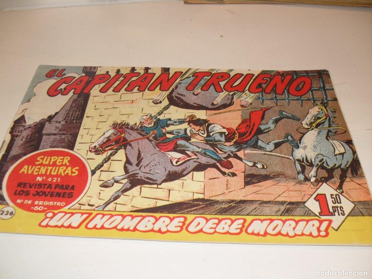 Tebeos: EL CAPITAN TRUENO,(ORIGINAL) N&ordm; 236,UN HOMBRE DEBE MORIR&iexcl;&iexcl;,DE V.MORA,DE 618.BRUGUERA,1956