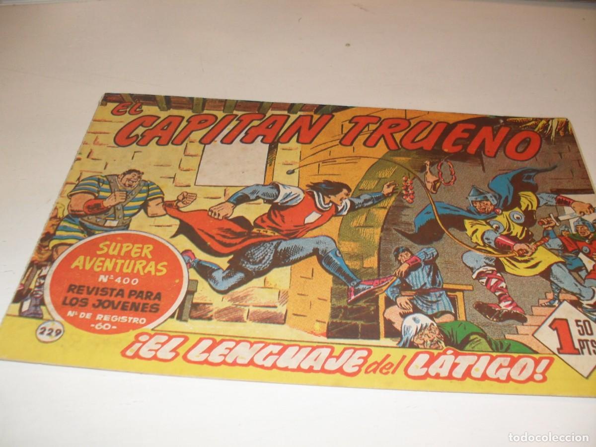 Tebeos: EL CAPITAN TRUENO,(ORIGINAL) N&ordm; 229,EL LENGUAJE DEL LATIGO&iexcl;&iexcl;,DE V.MORA,DE 618.BRUGUERA,1956
