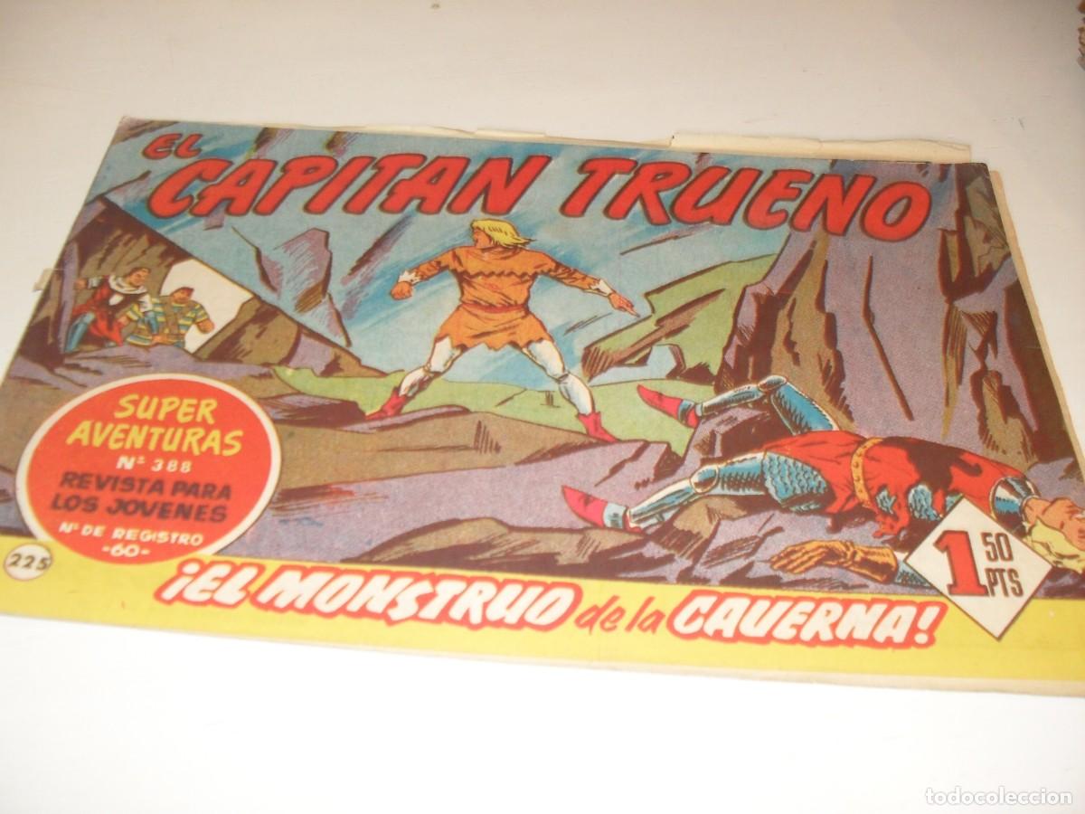 Tebeos: EL CAPITAN TRUENO,(ORIGINAL) N&ordm; 225,EL MONSTRUO DE LA CAVERNA&iexcl;&iexcl;,DE V.MORA,DE 618.BRUGUERA,1956