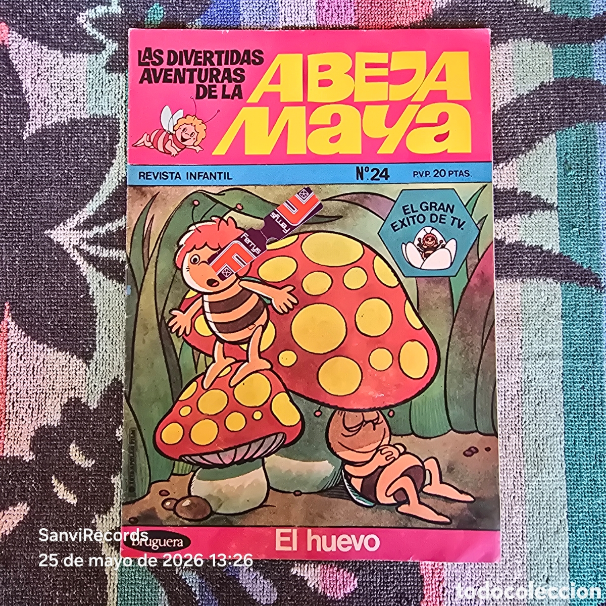Tebeos: LAS DIVERTIDAS AVENTURAS DE LA ABEJA MAYA 24: EL HUEVO (BRUGUERA)