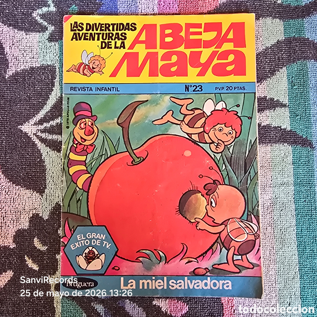 Tebeos: LAS DIVERTIDAS AVENTURAS DE LA ABEJA MAYA 23: LA MIEL SALVADORA (BRUGUERA)