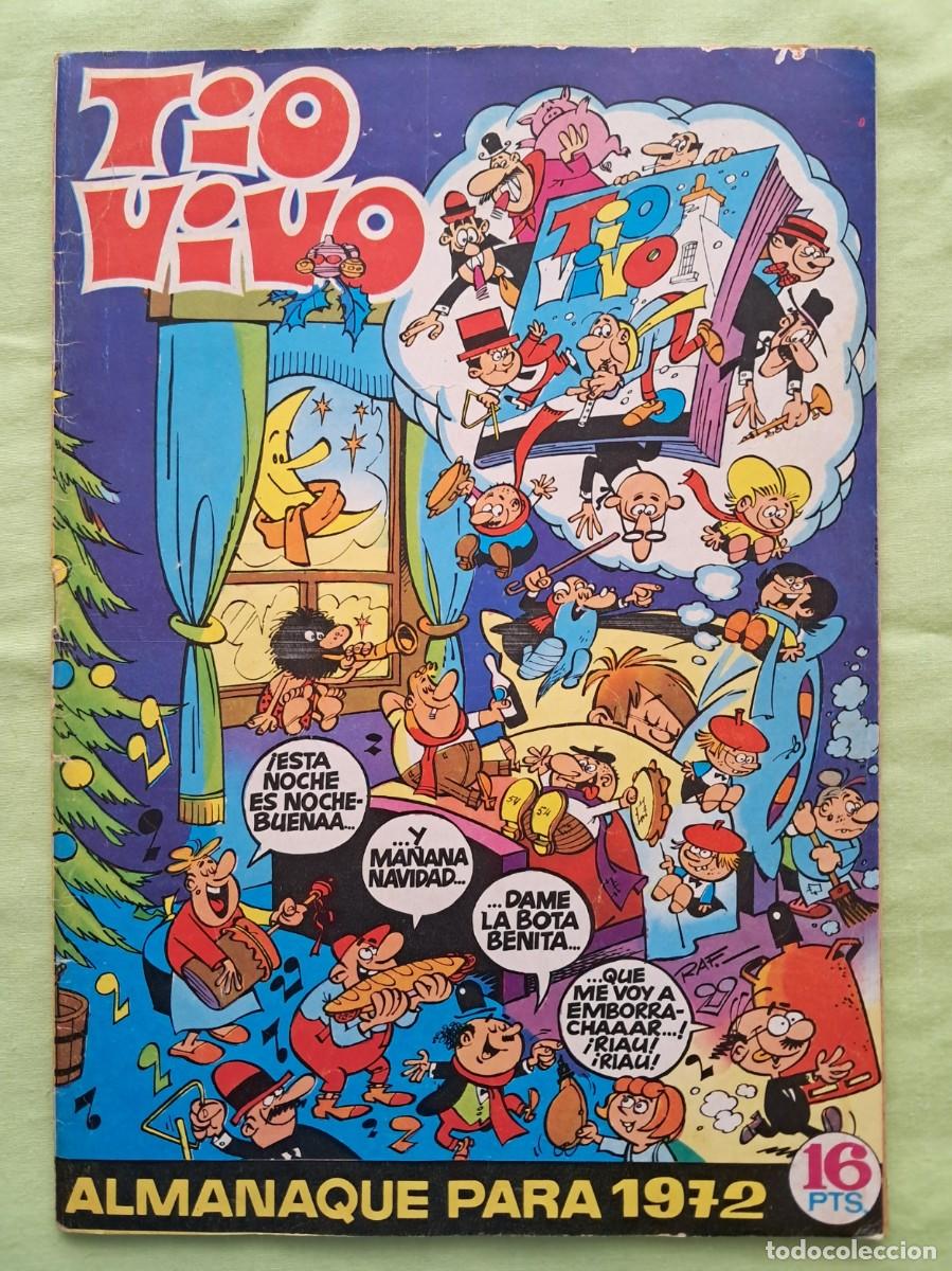 Tebeos: C&Oacute;MIC &rdquo;T&Iacute;O VIVO&rdquo; ALMANAQUE PARA 1972 DE EDITORIAL BRUGUERA
