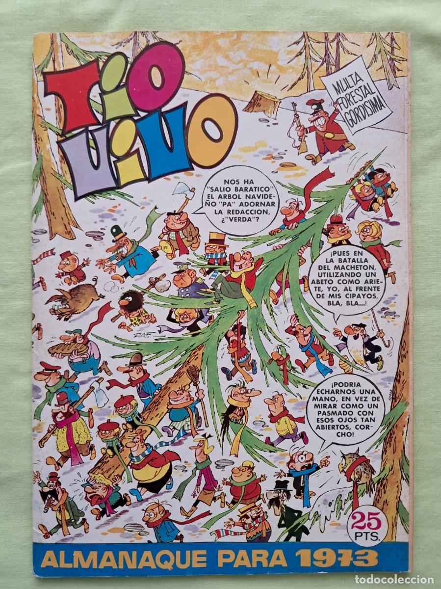 Tebeos: C&Oacute;MIC &rdquo;T&Iacute;O VIVO&rdquo; ALMANAQUE PARA 1973 DE EDITORIAL BRUGUERA