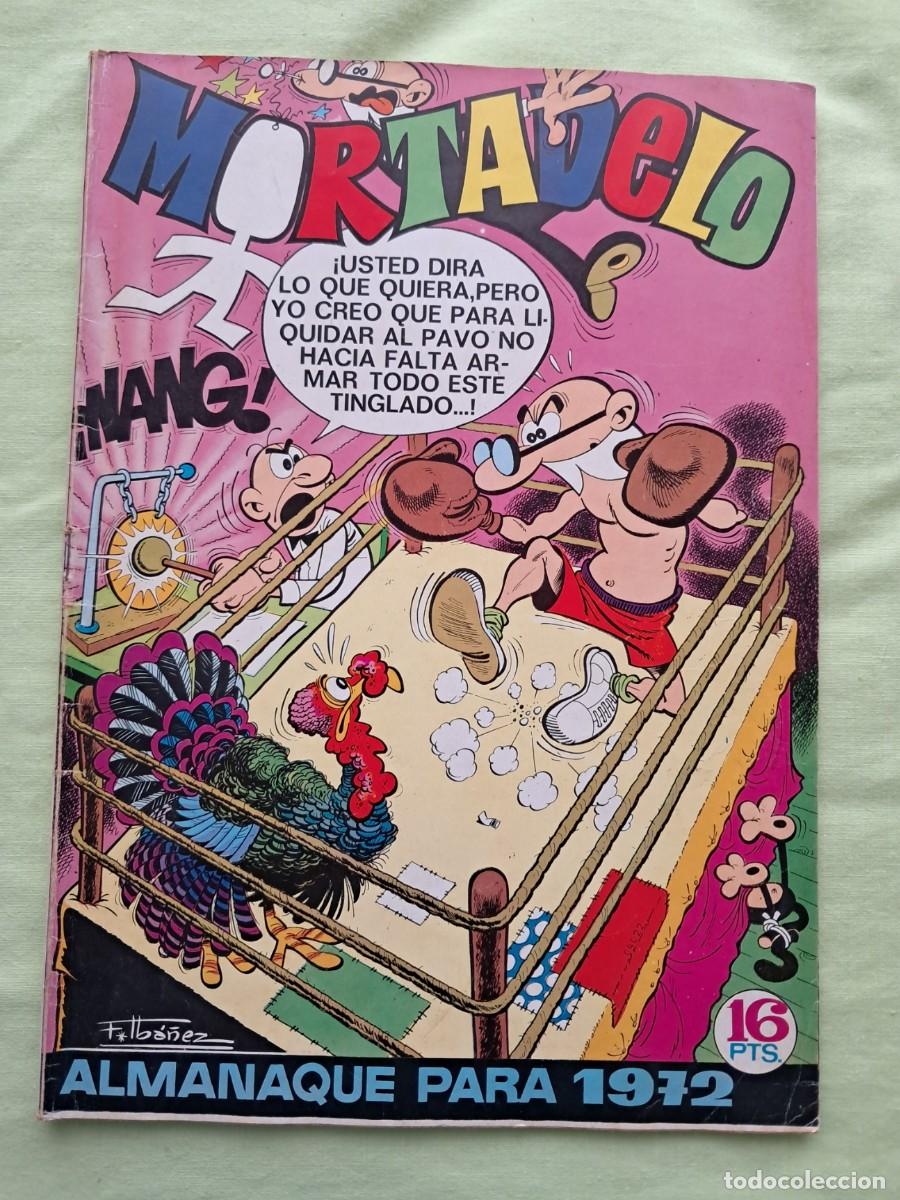 Tebeos: C&Oacute;MIC &rdquo;MORTADELO&rdquo; ALMANAQUE PARA 1972 DE EDITORIAL BRUGUERA