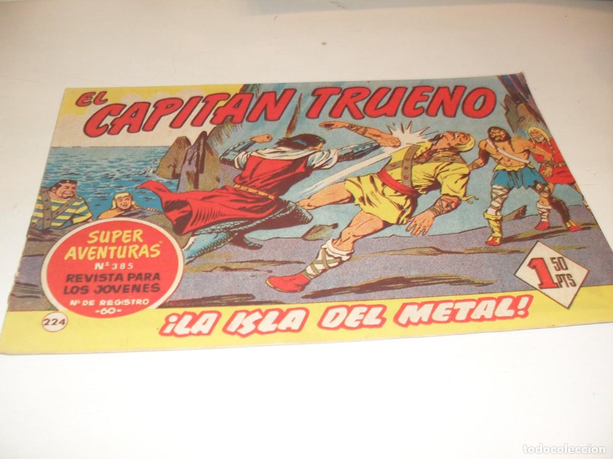 Tebeos: EL CAPITAN TRUENO,(ORIGINAL) N&ordm; 224,LA ISLA DE METAL&iexcl;&iexcl;,DE V.MORA,DE 618.BRUGUERA,1956