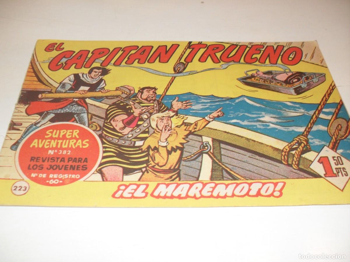 Tebeos: EL CAPITAN TRUENO,(ORIGINAL) N&ordm; 223,EL MAREMOTO&iexcl;&iexcl;,DE V.MORA,DE 618.BRUGUERA,1956