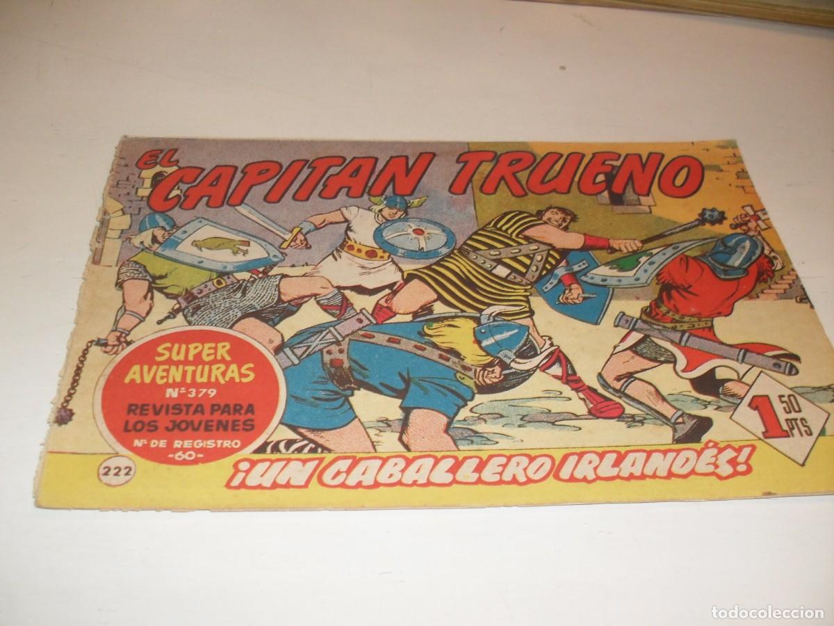 Tebeos: EL CAPITAN TRUENO,(ORIGINAL) N&ordm; 222,UN CABALLERO IRLANDES&iexcl;&iexcl;,DE V.MORA,DE 618.BRUGUERA,1956