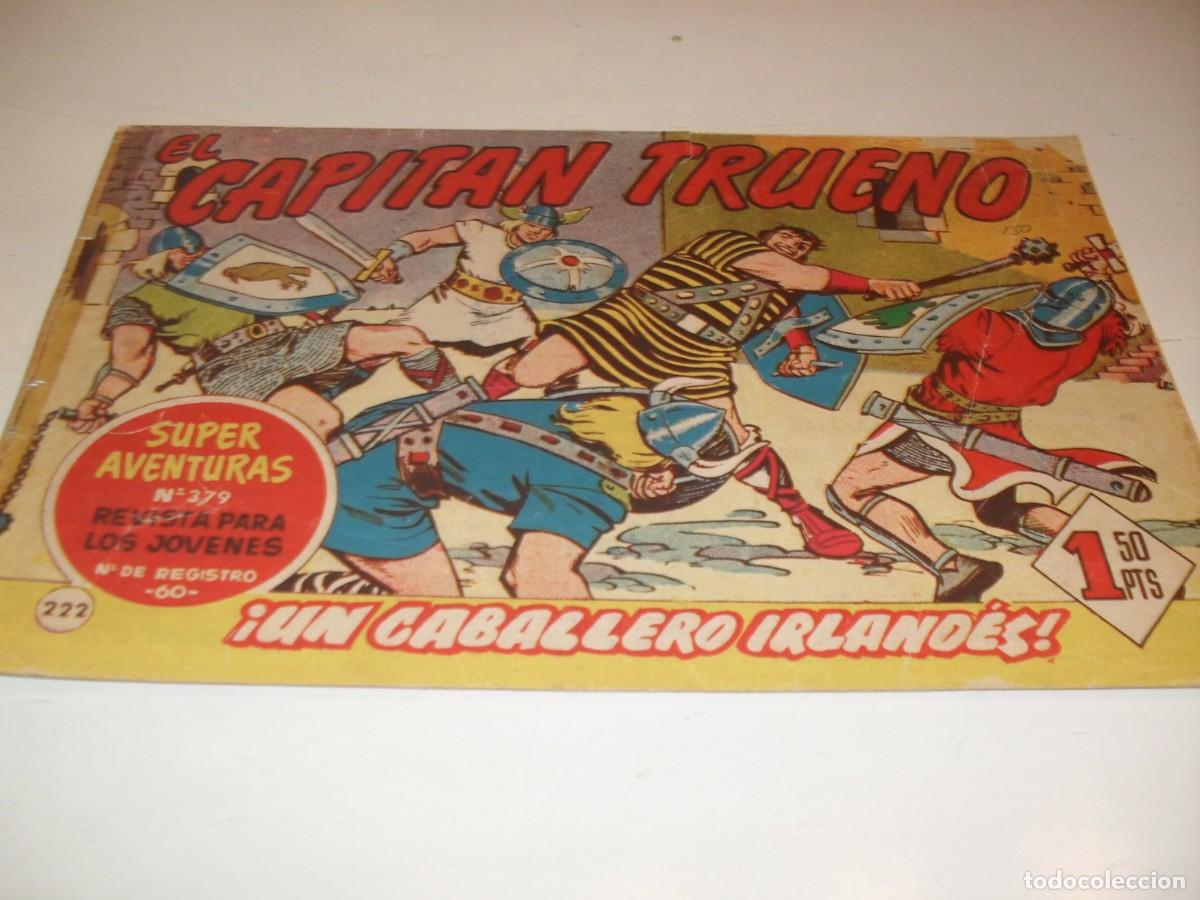 Tebeos: EL CAPITAN TRUENO,(ORIGINAL) N&ordm; 222,UN CABALLERO IRLANDES&iexcl;&iexcl;,DE V.MORA,DE 618.BRUGUERA,1956
