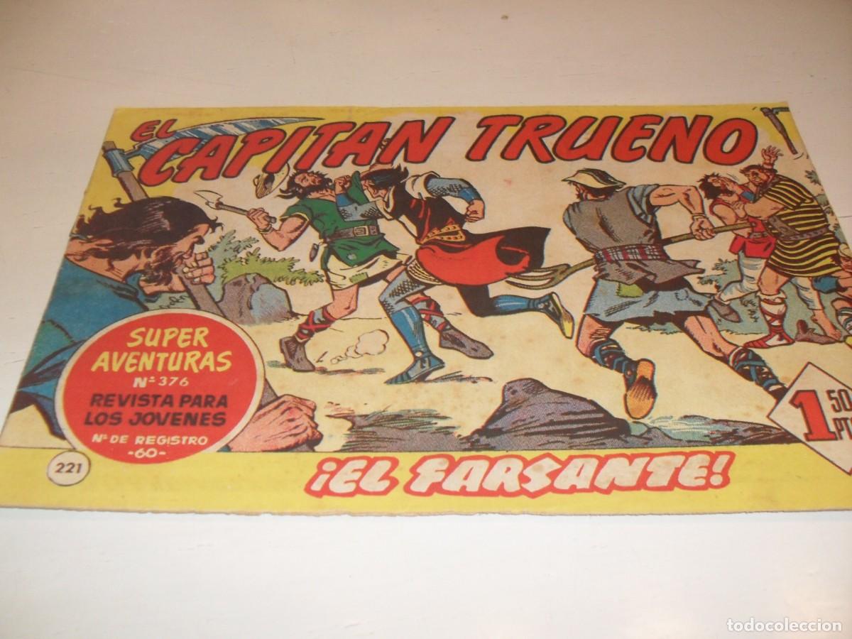 Tebeos: EL CAPITAN TRUENO,(ORIGINAL) N&ordm; 221,EL FARSANTE&iexcl;&iexcl;,DE V.MORA,DE 618.BRUGUERA,1956