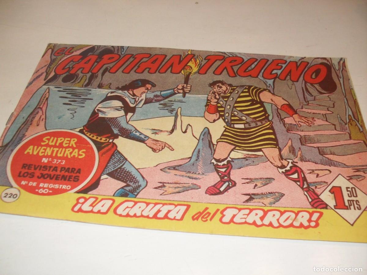 Tebeos: EL CAPITAN TRUENO,(ORIGINAL) N&ordm; 220,LA GRUTA DEL TERROR&iexcl;&iexcl;,DE V.MORA,DE 618.BRUGUERA,1956