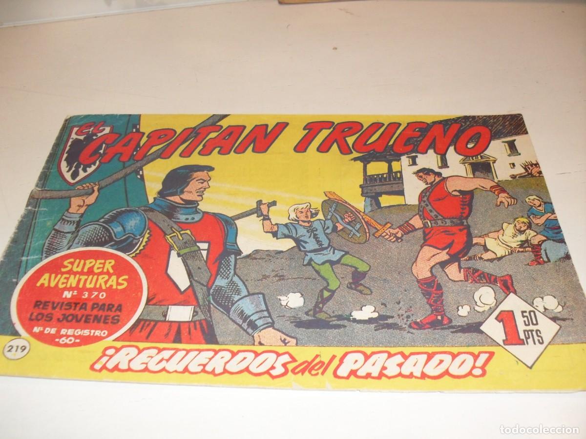 Tebeos: EL CAPITAN TRUENO,(ORIGINAL) N&ordm; 219,RECUERDOS DEL PASADO&iexcl;&iexcl;,DE V.MORA,DE 618.BRUGUERA,1956