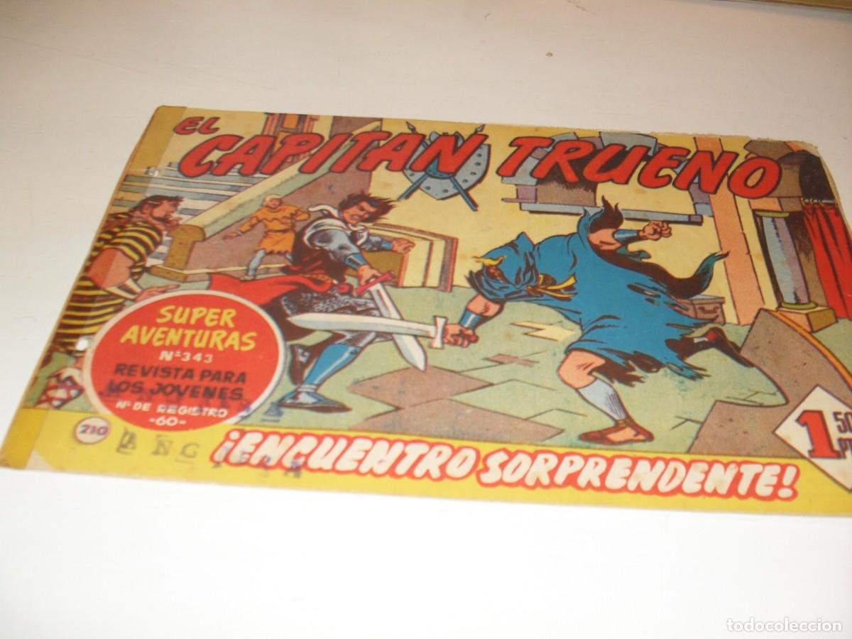 Tebeos: EL CAPITAN TRUENO,(ORIGINAL) N&ordm; 210,ENCUENTRO SORPRENDENTE&iexcl;&iexcl;,DE V.MORA,DE 618.BRUGUERA,1956