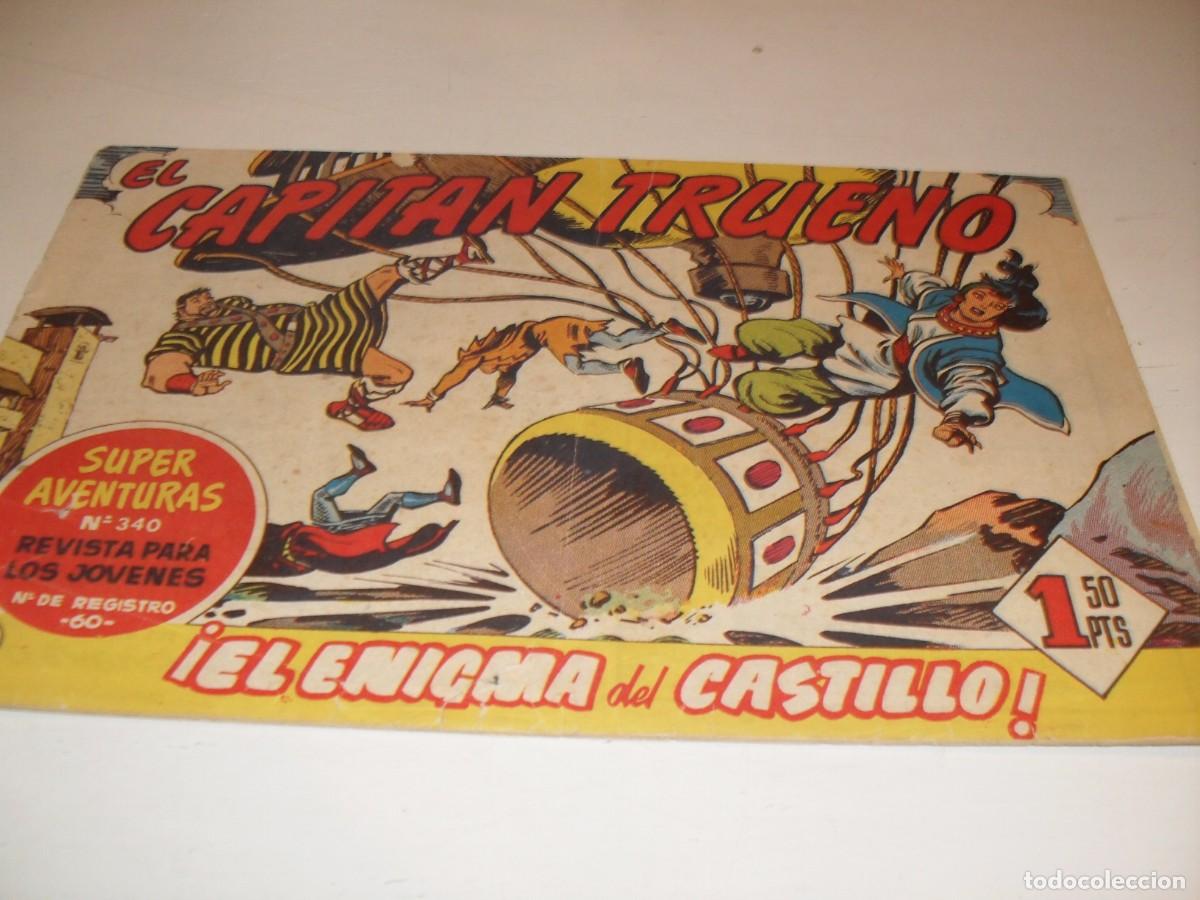 Tebeos: EL CAPITAN TRUENO,(ORIGINAL) N&ordm; 209,EL ENIGMA DEL CASTILLO&iexcl;&iexcl;,DE V.MORA,DE 618.BRUGUERA,1956