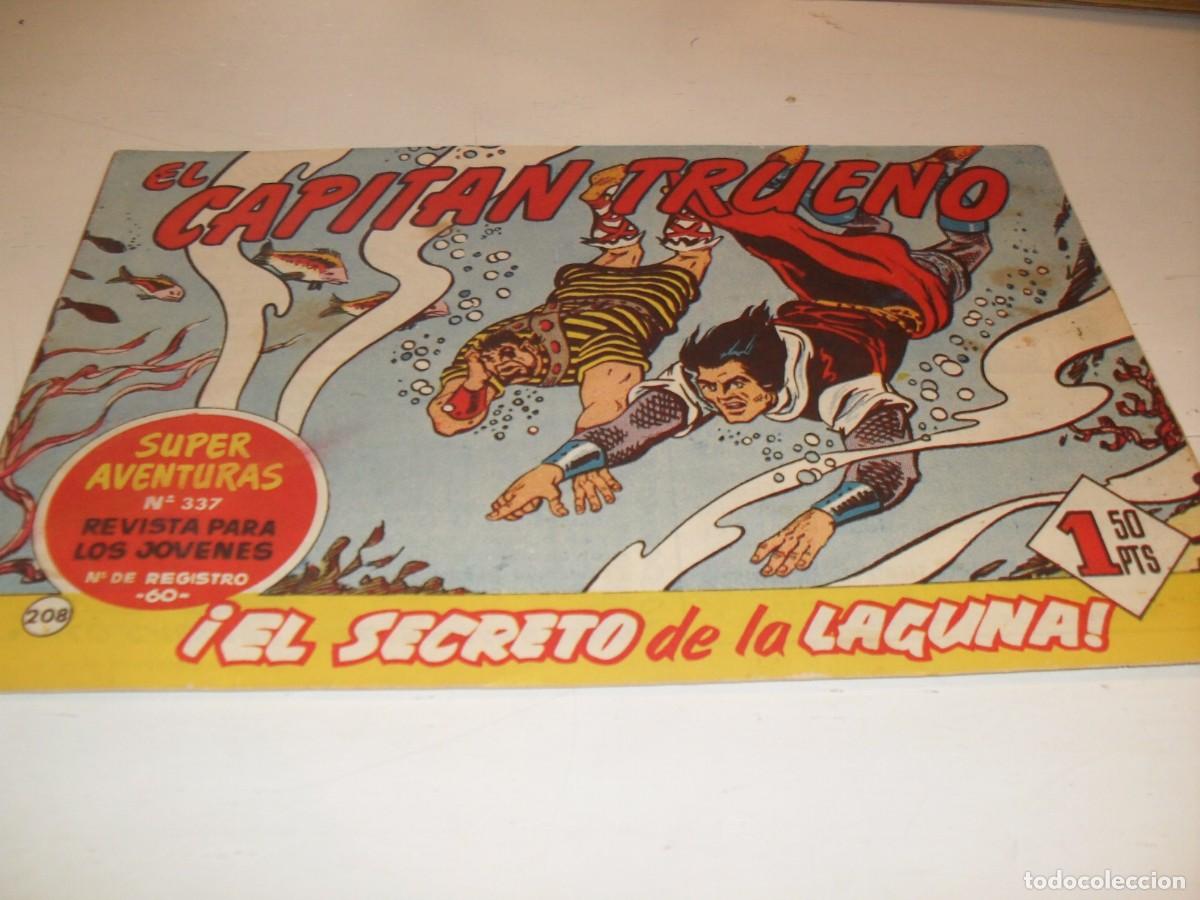 Tebeos: EL CAPITAN TRUENO,(ORIGINAL) N&ordm; 208,EL SECRETO DE LA LAGUNA&iexcl;&iexcl;,DE V.MORA,DE 618.BRUGUERA,1956