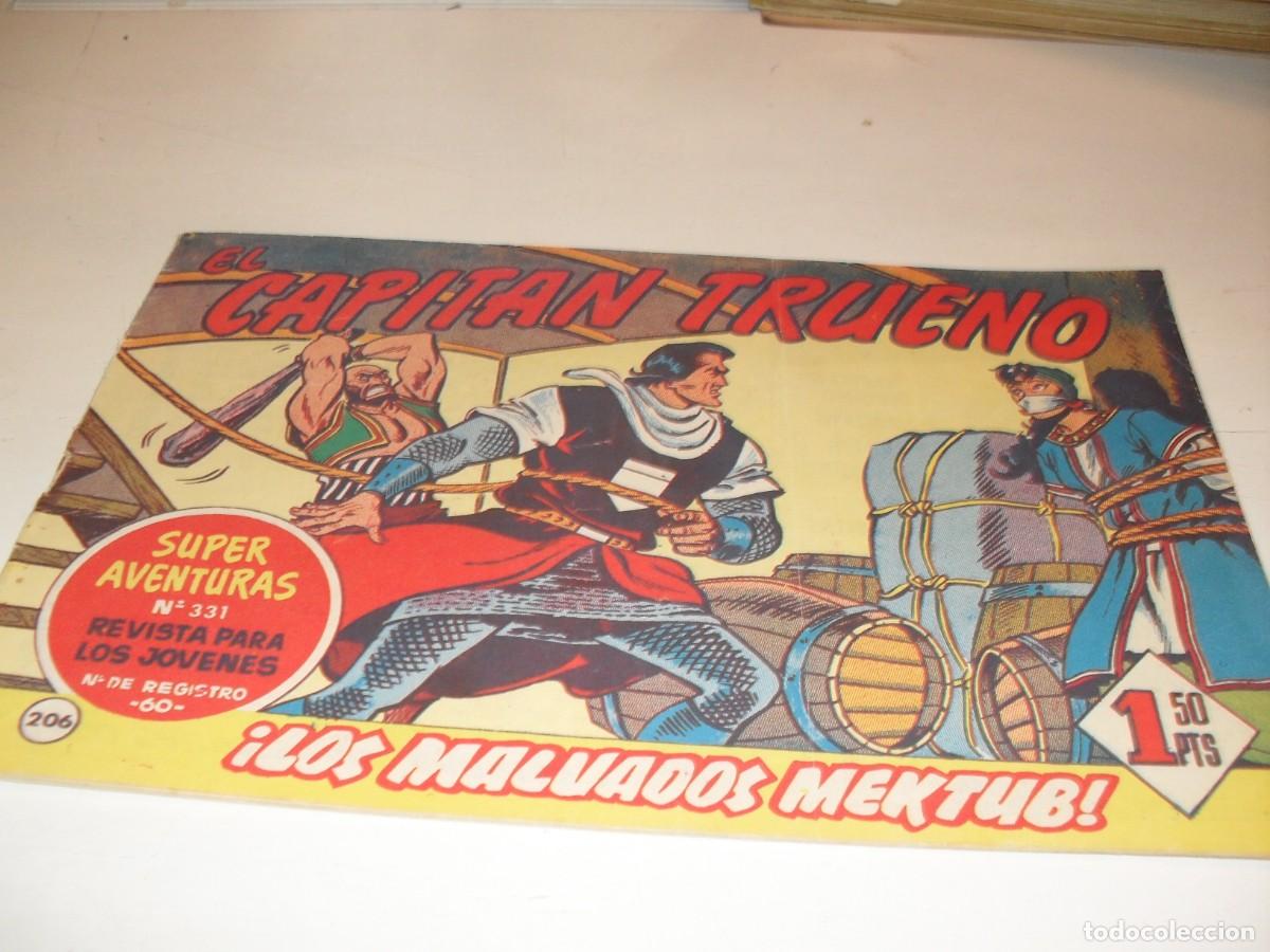 Tebeos: EL CAPITAN TRUENO,(ORIGINAL) N&ordm; 206,LOS MALVADOS MEKTUB&iexcl;&iexcl;,DE V.MORA,DE 618.BRUGUERA,1956