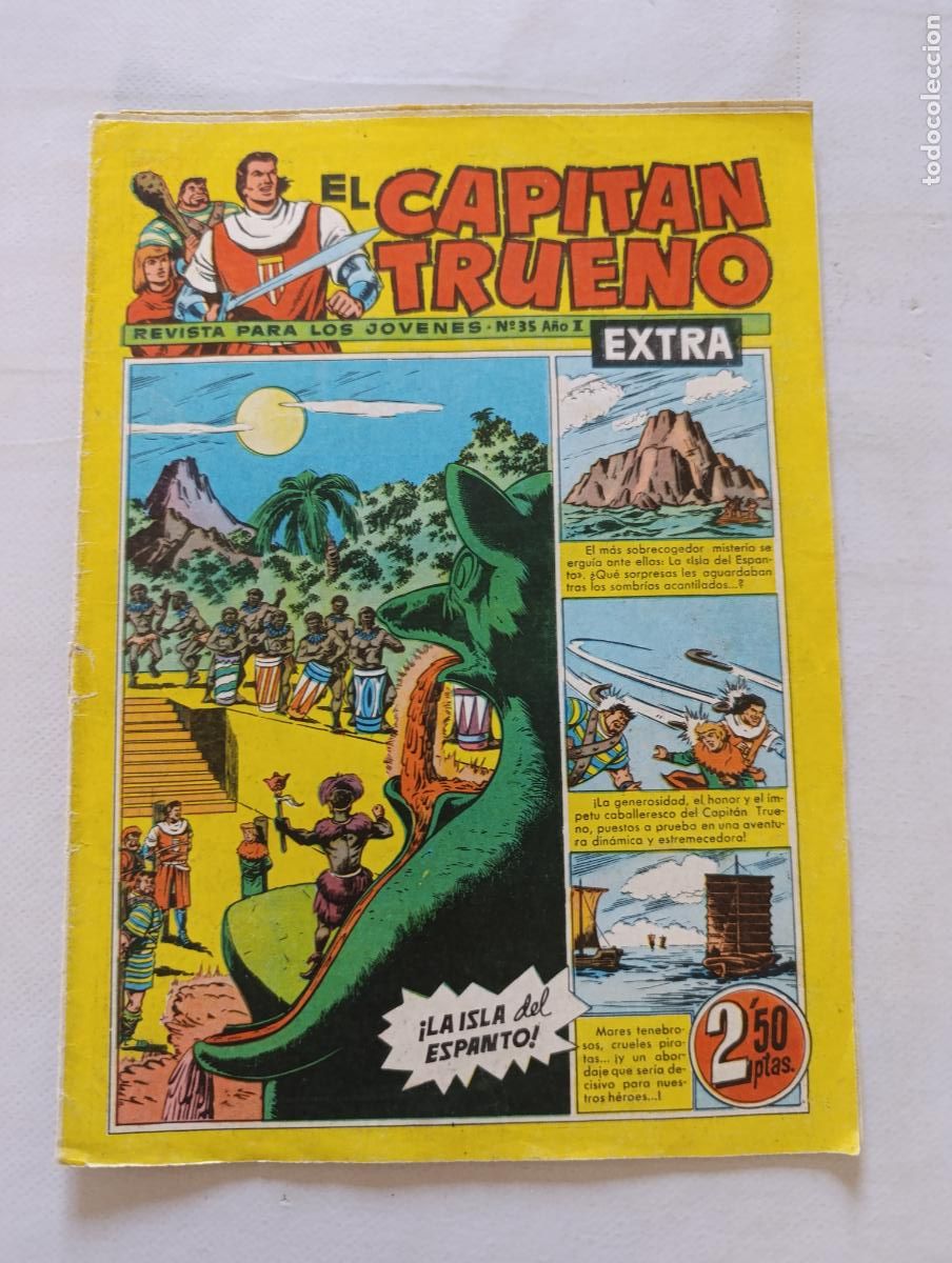 Tebeos: EL CAPITAN TRUENO EXTRA N&ordm; 35 - A&Ntilde;O I - ORIGINAL - BRUGUERA (297)
