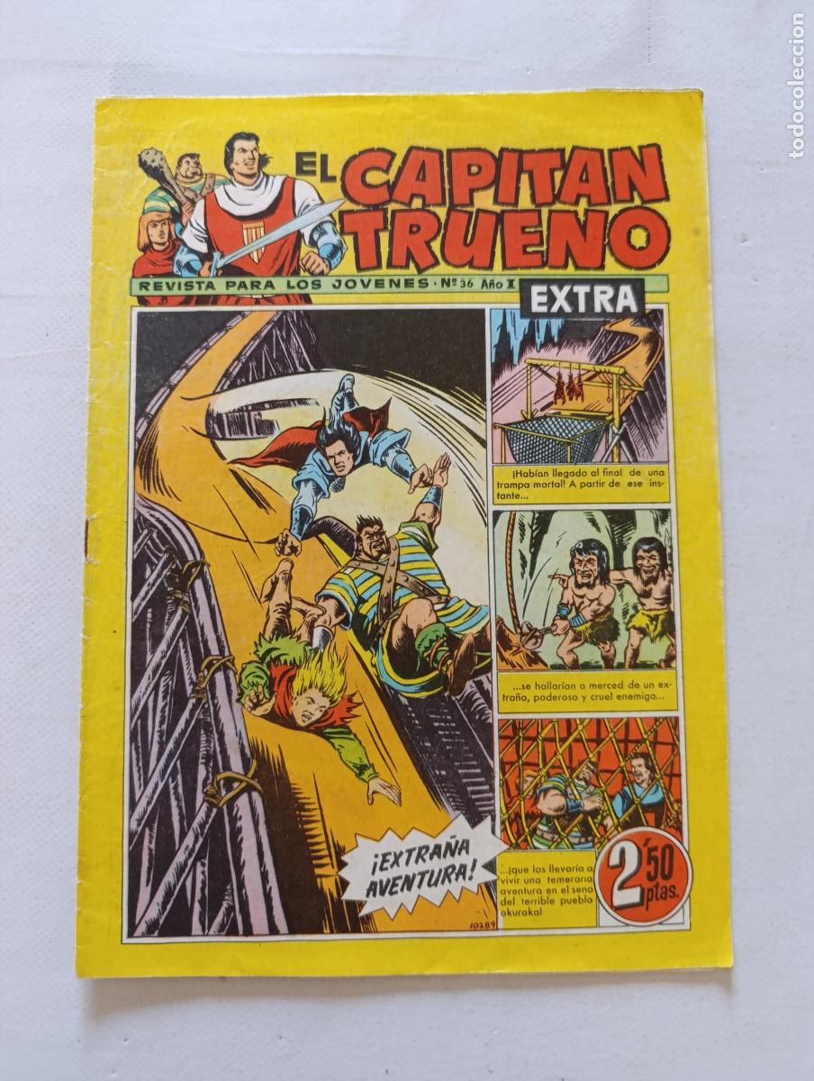 Tebeos: EL CAPITAN TRUENO EXTRA N&ordm; 36 - A&Ntilde;O I - ORIGINAL - BRUGUERA (297)