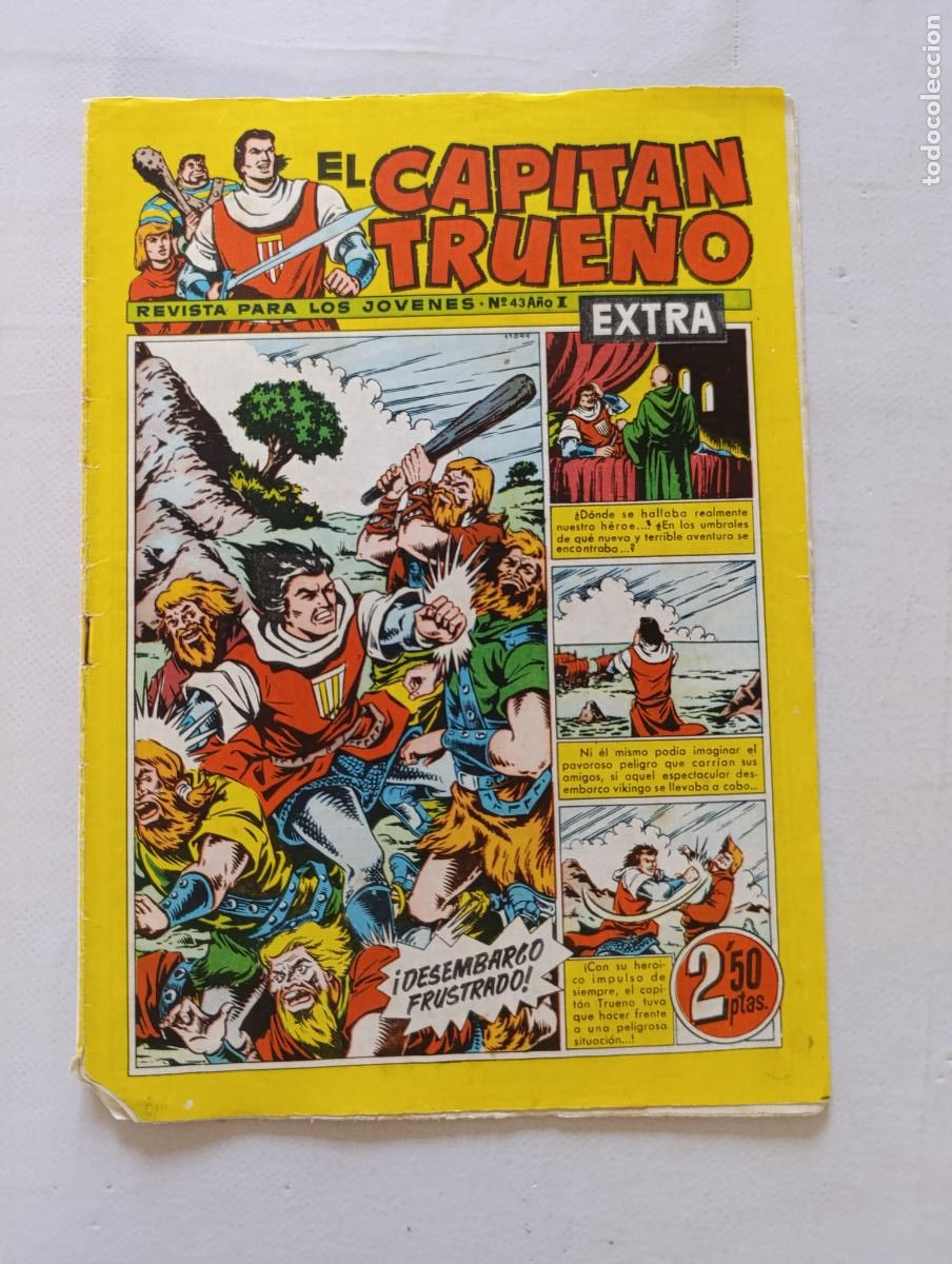 Tebeos: EL CAPITAN TRUENO EXTRA N&ordm; 43 - A&Ntilde;O I - ORIGINAL - BRUGUERA (297)