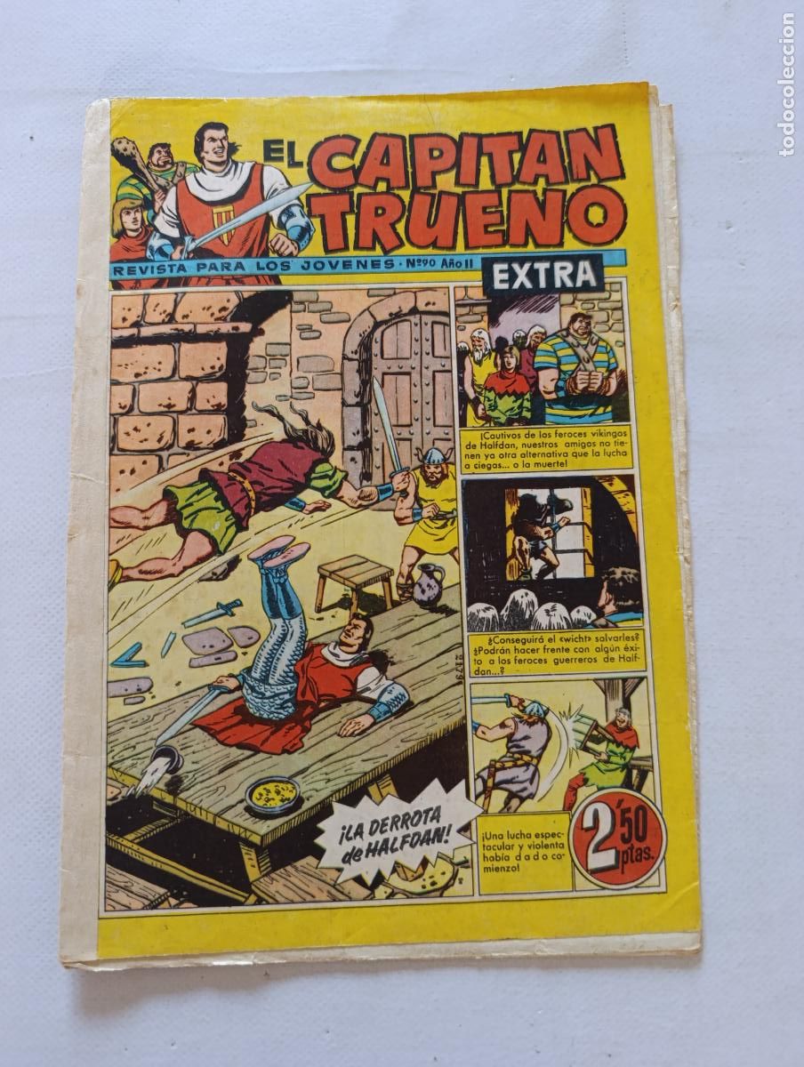Tebeos: EL CAPITAN TRUENO EXTRA N&ordm; 90 - A&Ntilde;O II - ORIGINAL - BRUGUERA (297)