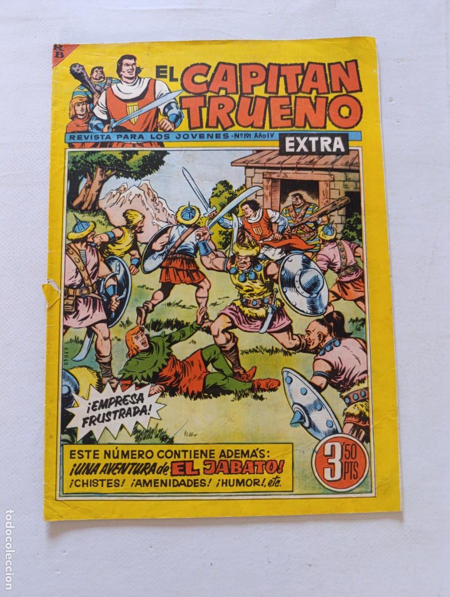Tebeos: EL CAPITAN TRUENO EXTRA N&ordm; 191 - A&Ntilde;O IV - ORIGINAL - BRUGUERA (297)