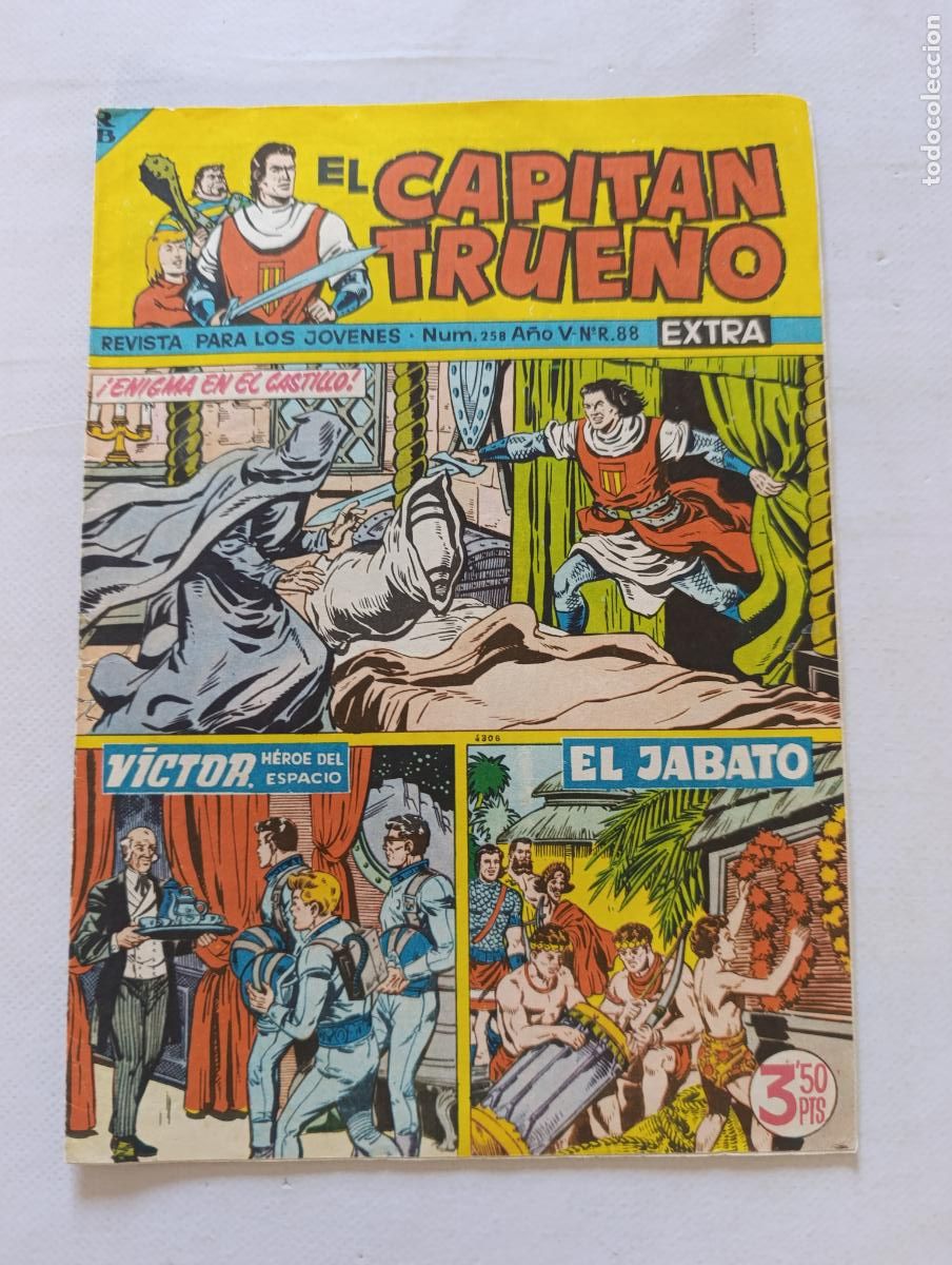 Tebeos: EL CAPITAN TRUENO EXTRA N&ordm; 258 - A&Ntilde;O V - ORIGINAL - BRUGUERA (297)