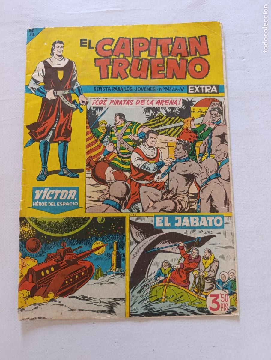 Tebeos: EL CAPITAN TRUENO EXTRA N&ordm; 243 - A&Ntilde;O V - ORIGINAL - BRUGUERA (297)