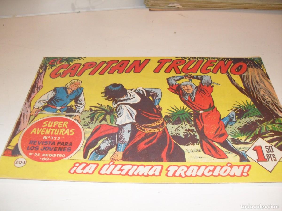 Tebeos: EL CAPITAN TRUENO,(ORIGINAL) N&ordm; 204,EN INTERIOR PUBLICIDAD DEL JABATO,DE 618.BRUGUERA,1956