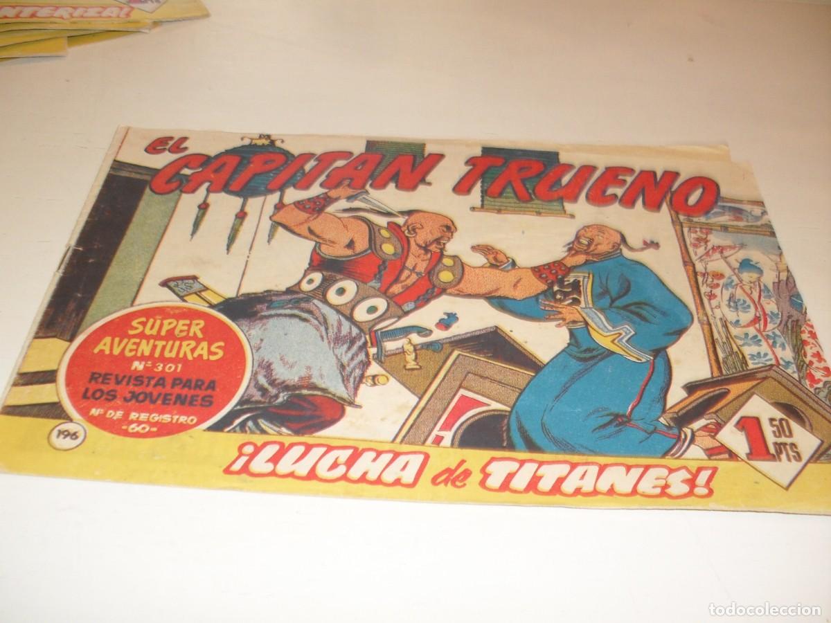 Tebeos: EL CAPITAN TRUENO,(ORIGINAL) N&ordm; 196,EN INTERIOR PUBLICIDAD COLECCION HISTORIAS,DE 618.BRUGUERA,1956