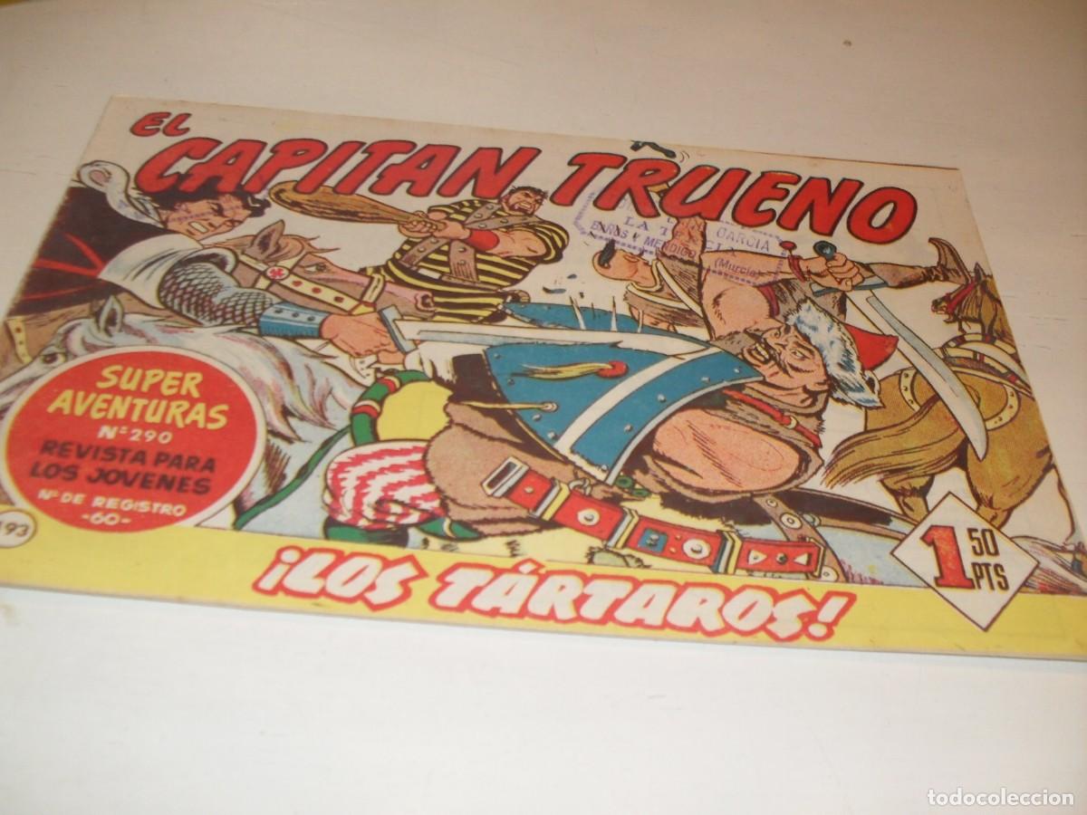 Tebeos: EL CAPITAN TRUENO,(ORIGINAL) N&ordm; 193,EN INTERIOR PUBLICIDAD DEL JABATO,DE 618.BRUGUERA,1956